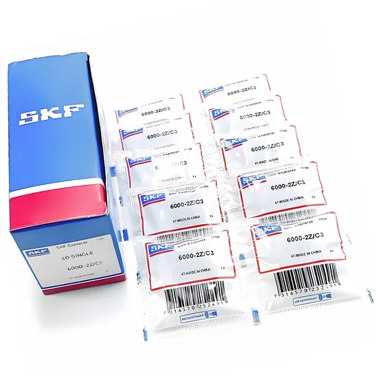 High Speed Low Noise SKF 6201-2Z Deep Groove Ball Bearings 12x32x10mm for Auto Parts