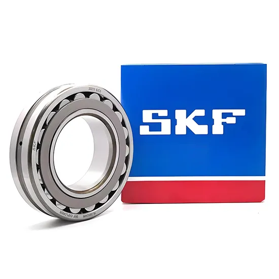 Self-Aligning Roller Bearing SKF 22211E/C3 55x100x25mm Open Type for Industrial Machinery Steel Cage