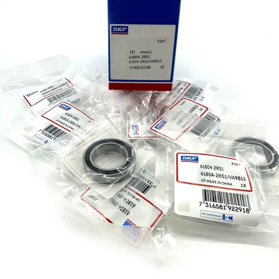61804-2RS1 20X32X7mm SKF Rubber Sealed Deep Groove Ball Bearing for High-Precision Applications