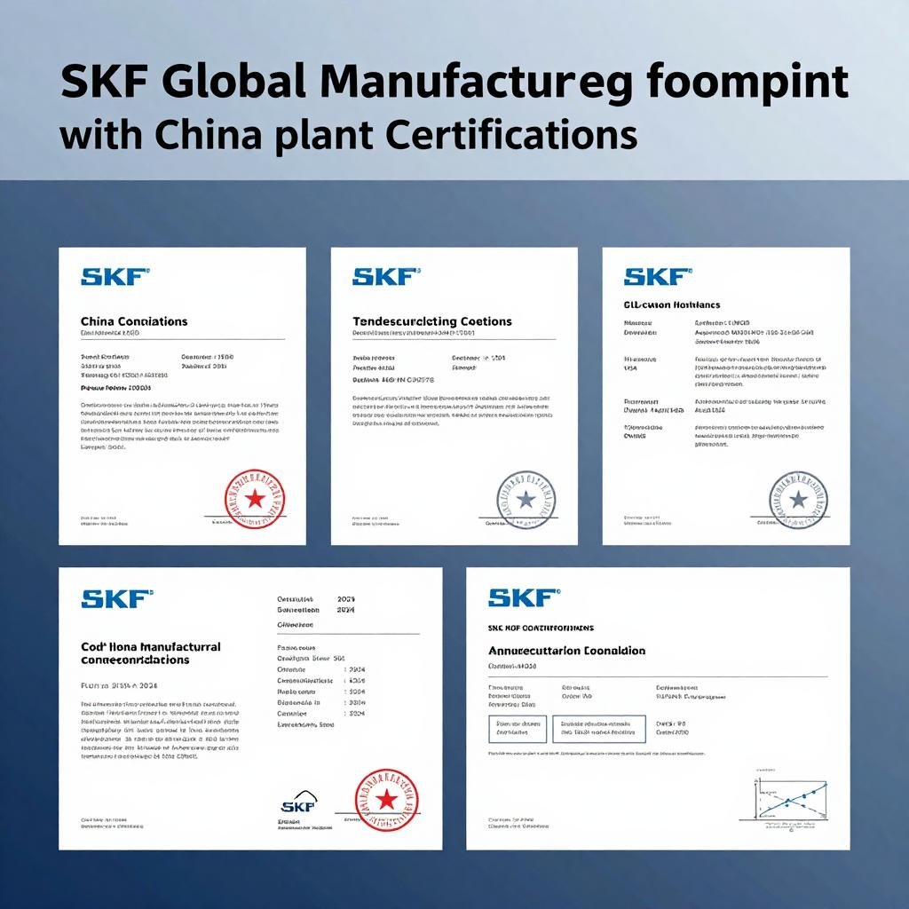 SKF China factory locations and certifications SKF global manufacturing footprint with China plant certifications