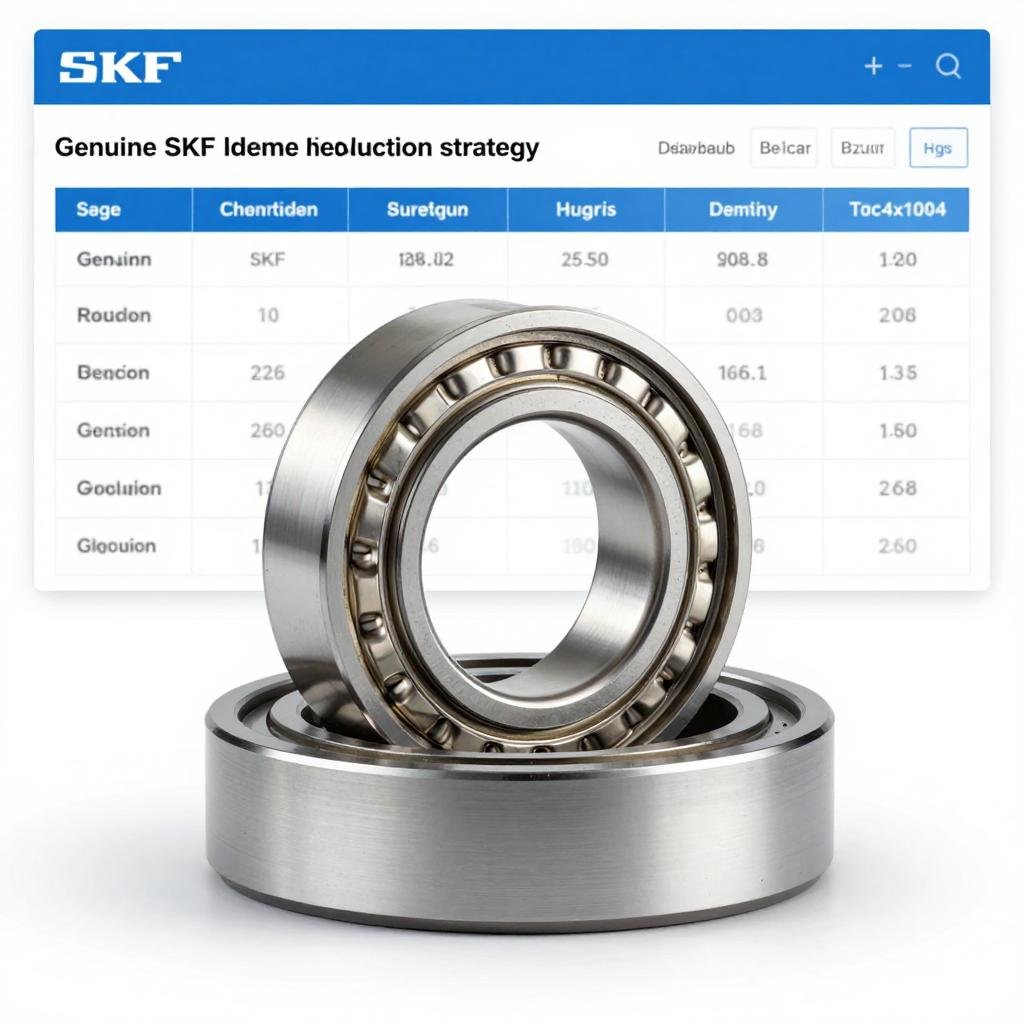 SKF bearing inventory management dashboard
